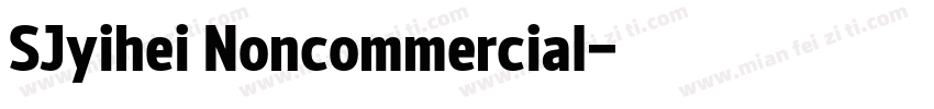 SJyihei Noncommercial字体转换